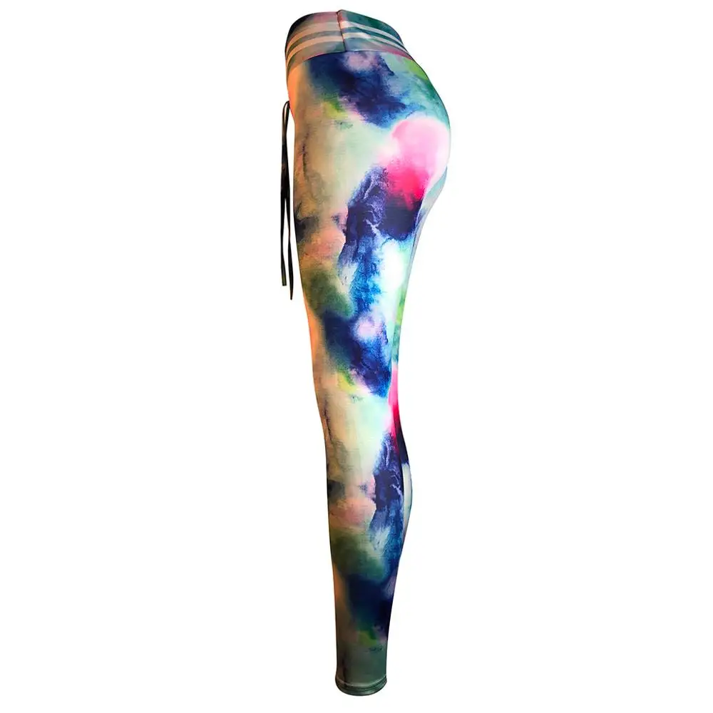 Спортивные женские леггинсы для фитнеса йога штаны компрессионные колготки