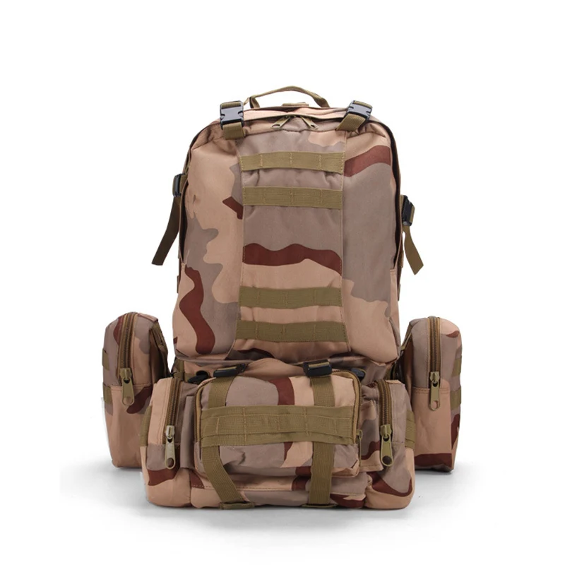 Тактический рюкзак 50 л мужской военный спортивная тактическая сумка 4 в 1Molle