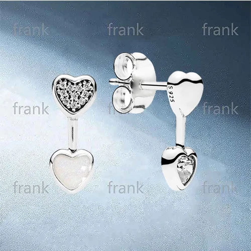 

290750CZ Hearts of Love Stud Earrings