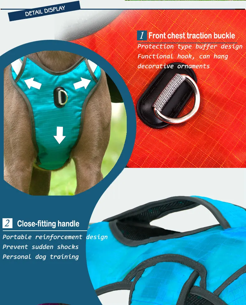 Модный нейлоновый рюкзак для больших собак животных жилет с ремнями уличная