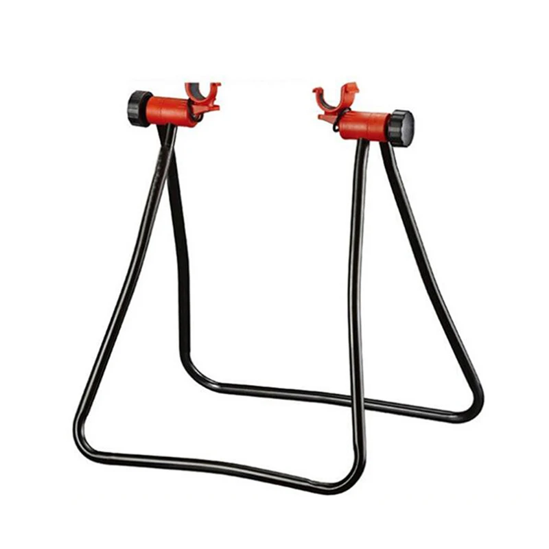 

MTB Road Bike Triangle Vertical Stand Universal Flexible Display Wheel Hub Bicycle Repair Stand Folding Parking Racks BC0417