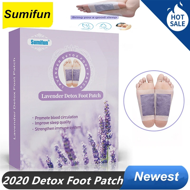 Новейшая Детокс пластырь для ног Лаванда эфирное масло бамбук уксус клейкий