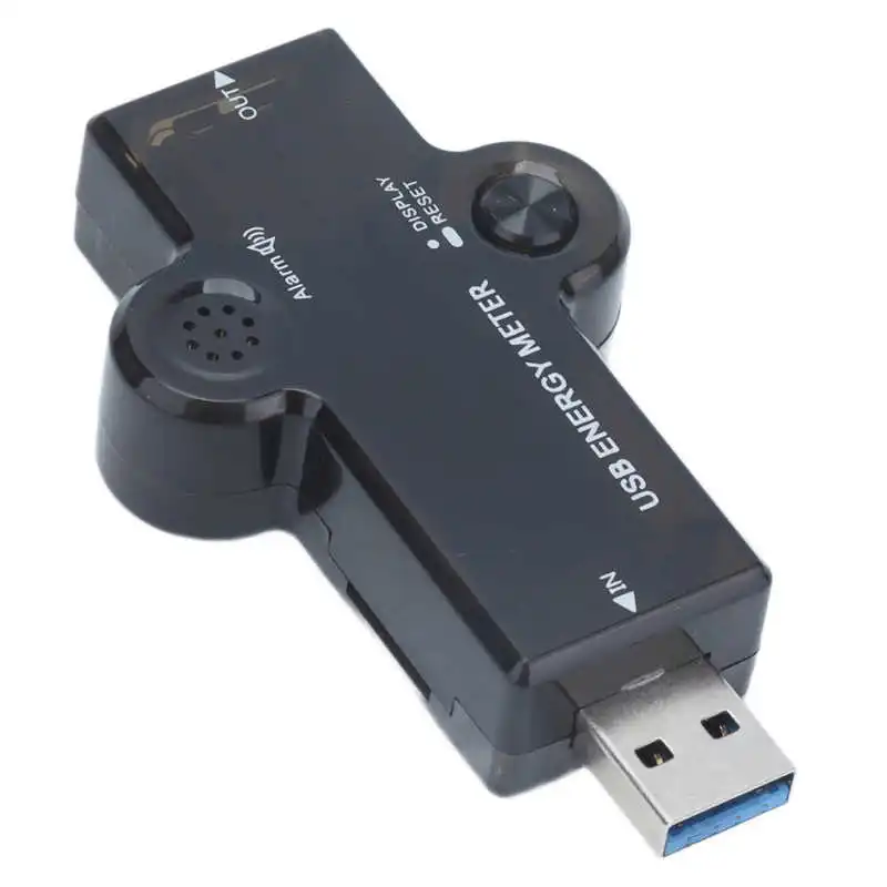 Тестер USB C 8192 пикселей ЖК-дисплей True Color прочный ABS измеритель мощности монитор