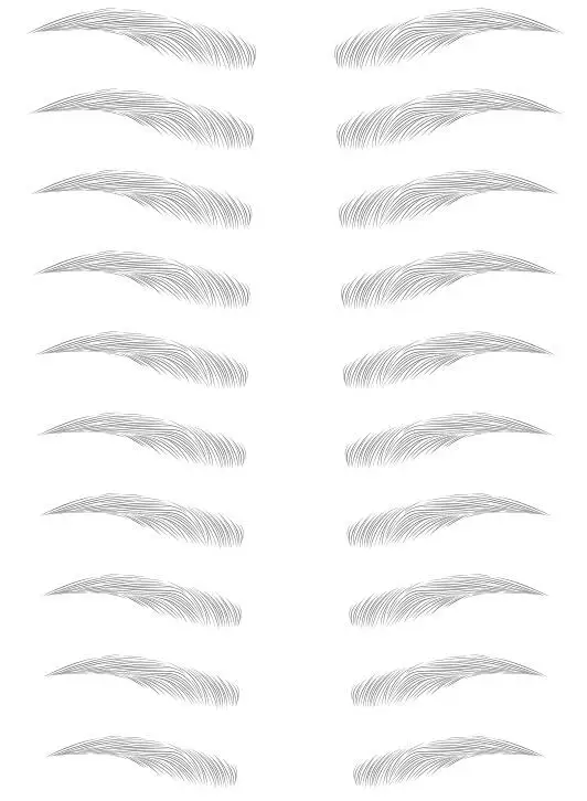 

3 шт., наклейки для бровей на водной основе