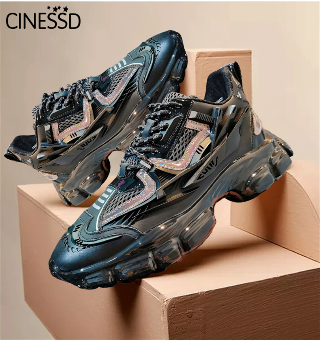 

Зимняя универсальная уличная трендовая обувь для бега, нескользящая уличная мужская обувь, повседневная походная спортивная обувь для муж...