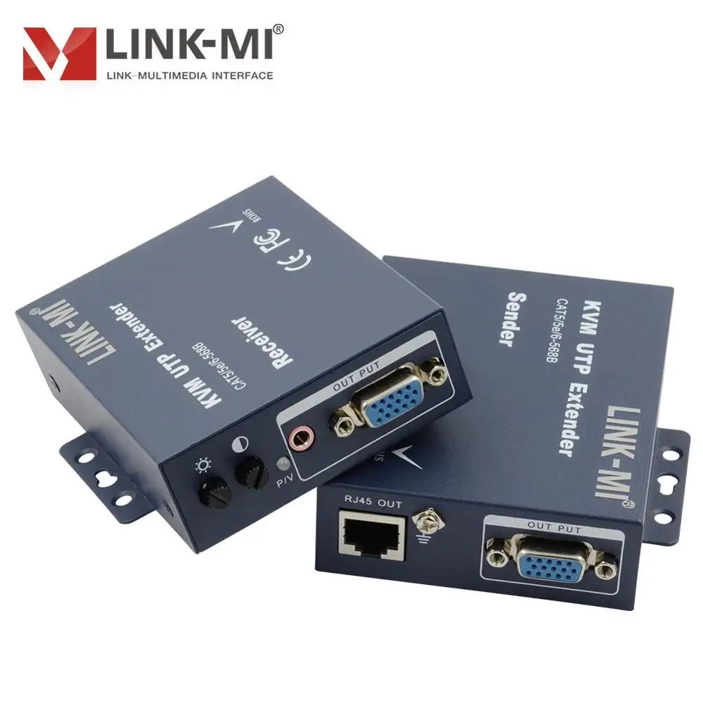 LINK-MI K102TRU 200m VGA+USB Extender Over Single UTP RJ45 Cat5e/6 Cable Support remote USB keyboard mouse KVM | Электроника