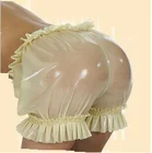 Модные 100% латексные резиновые водонепроницаемые прозрачные кружевные шорты, сексуальные, размер S-XXL, 0,45 мм