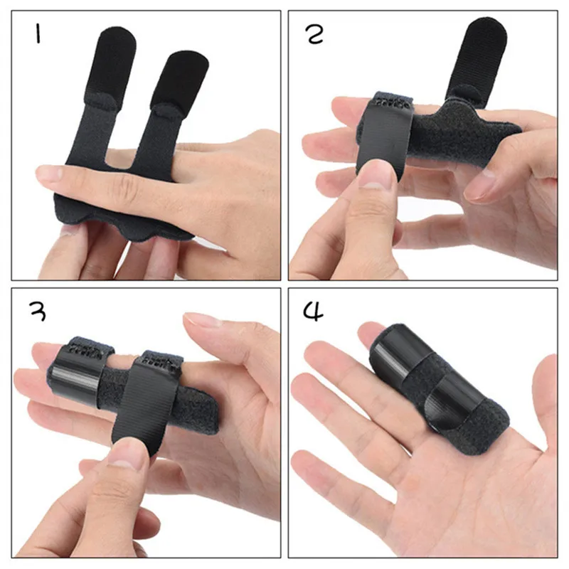 Pain Relief Trigger Finger Fixing Splint Straighten Brace Adjustable Sprain Dislocation Fracture Corrector Support | Красота и