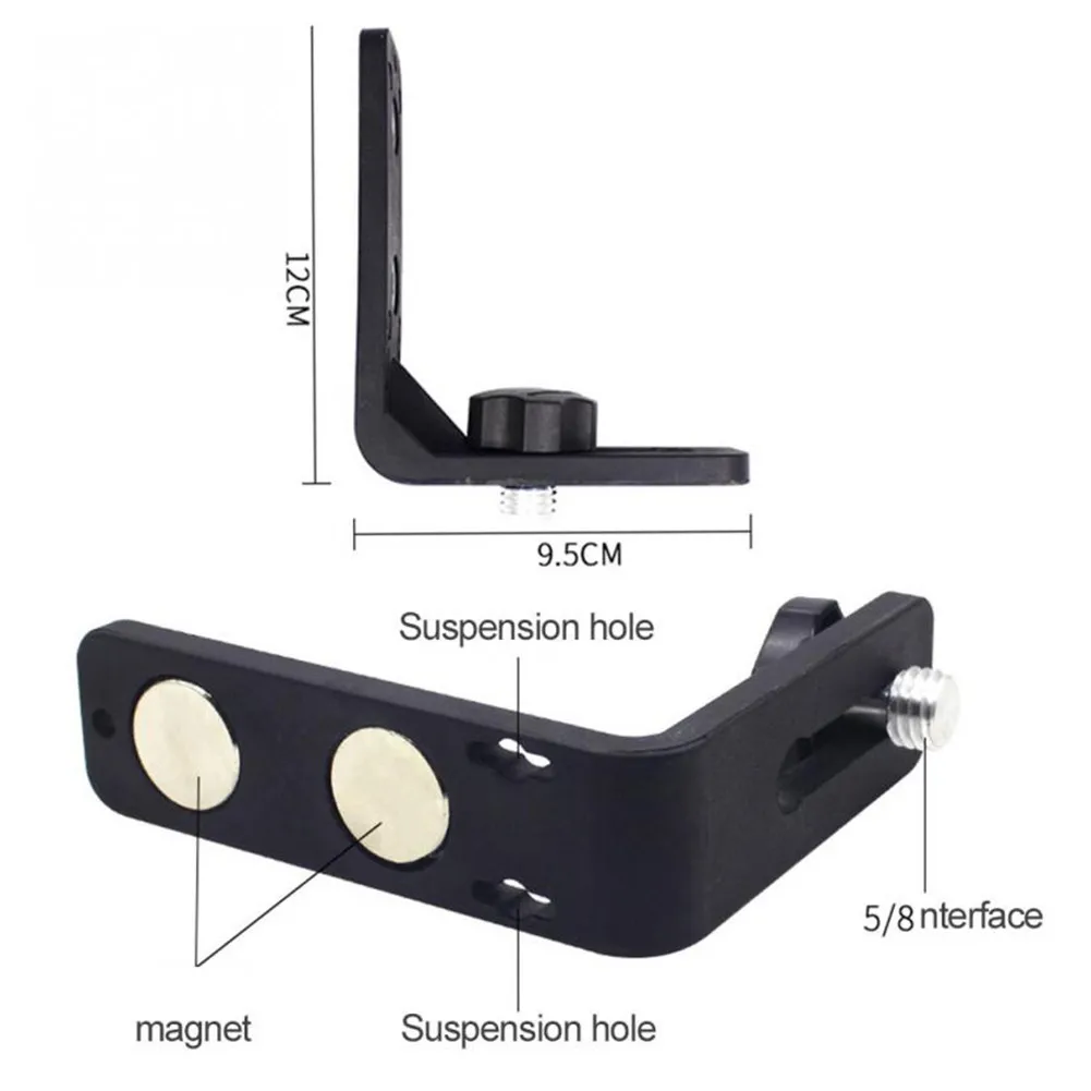 

1/4\\\" Holder 360° Rotation Rack Bracket Equipment For La-ser Level L-shaped