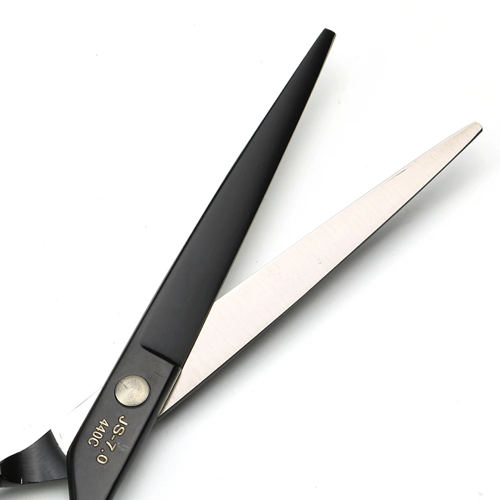 7 дюймов Черная роза резьба профессиональные ножницы для волос Япония 440C резки