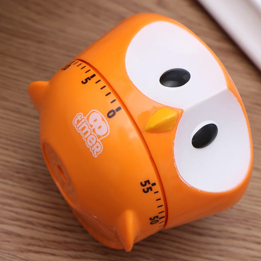 

Home Owl Shape Cooking Timer Household Countdown Timer Manual Cooking Timekeeper Kitchen Reminder (Blue)