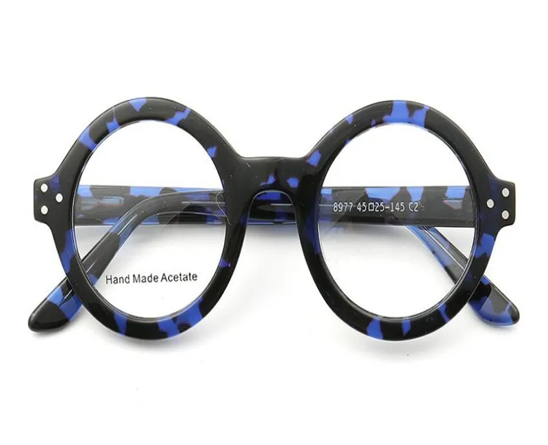 

Vintage Round Acetate Glasses Frame Women Full Rim Prescription Lens Optical Eyewear Presbyopia Goggle Reading Eyeglasses Men