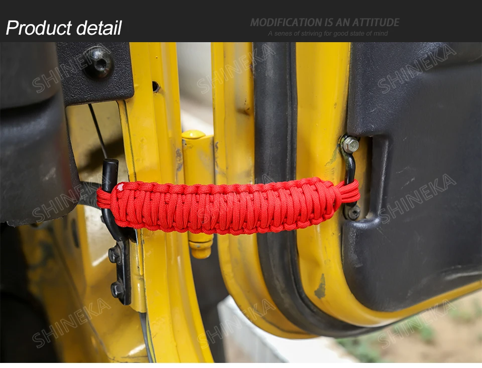 Натяжные ремни для Jeep Wrangler TJ 1997-2006 Передняя и задняя дверь Регулируемый ограничительный защитный ремень для Jeep Wrangler