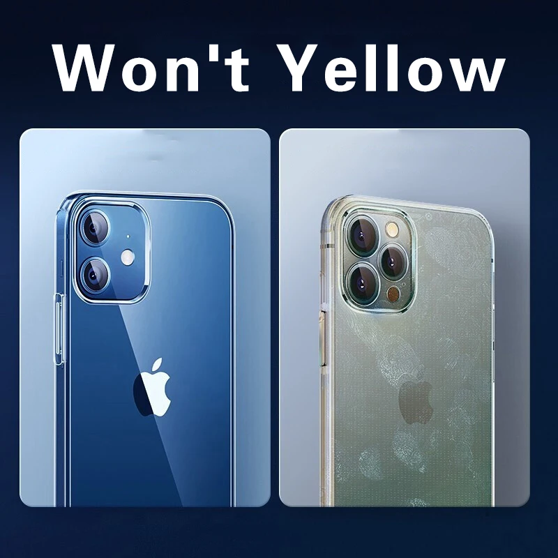 

Ultra Thin Clear Case For iPhone 11 12 Pro Max XS Max XR X Soft TPU Silicone For iPhone 6 7 8 Plus 12 Mini Back Cover Phone case