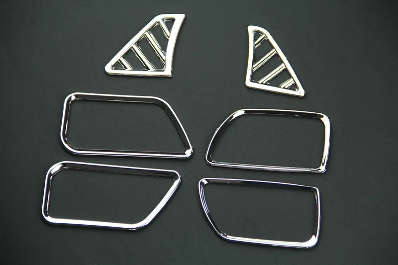 6 шт./компл. автомобильный Стайлинг ABS хромированный чехол для вентиляционного