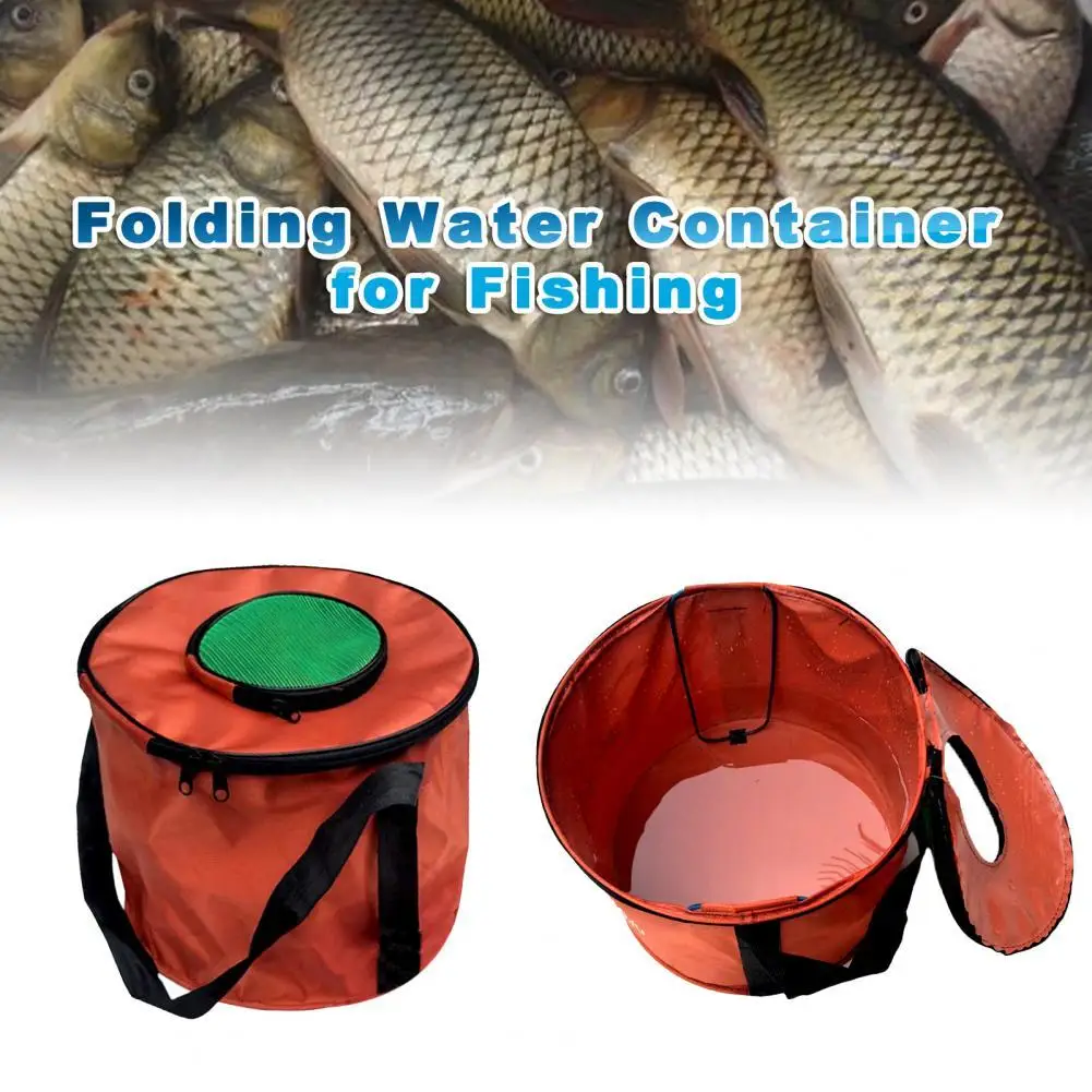 

Multifunctional Collapsible Bucket Portable Folding Water Container for Fishing
