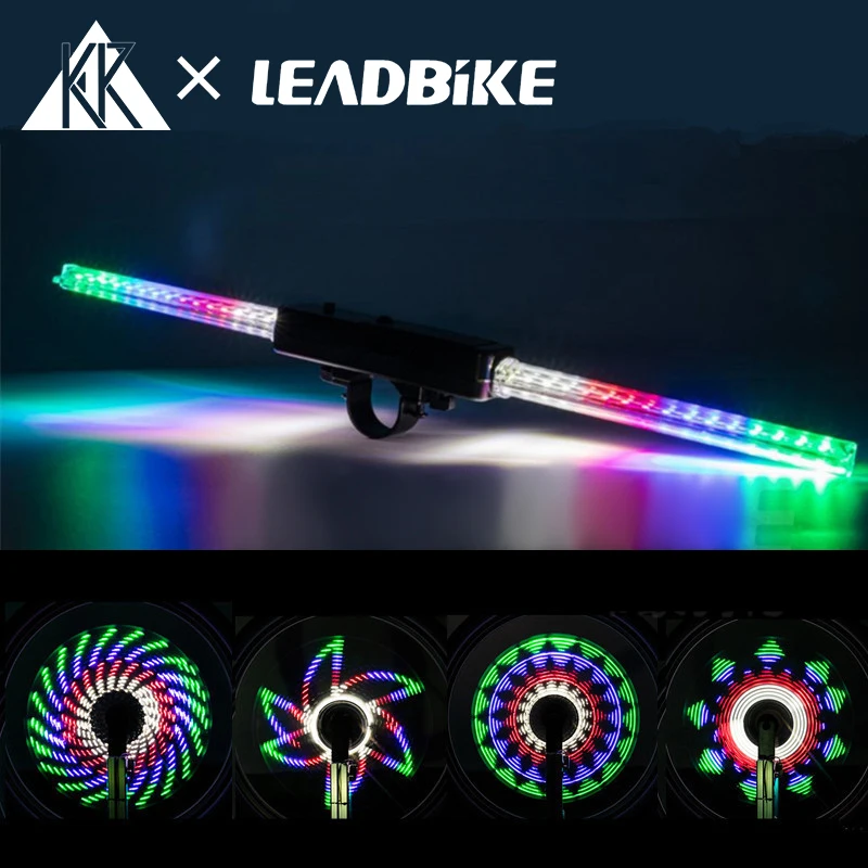 

KR Bicycle Hot Wheels Waterproof Night Riding Warning Light New Pattern Changing Spoke Light Mountain Bike Flower Drum Lamp