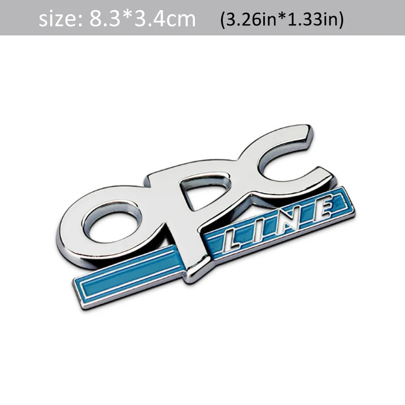 1Pcs 3D Metal OPC Car Side Fender Rear Trunk Emblem Badge Sticker Decals suit for Universal car accessories decoration stick | Автомобили