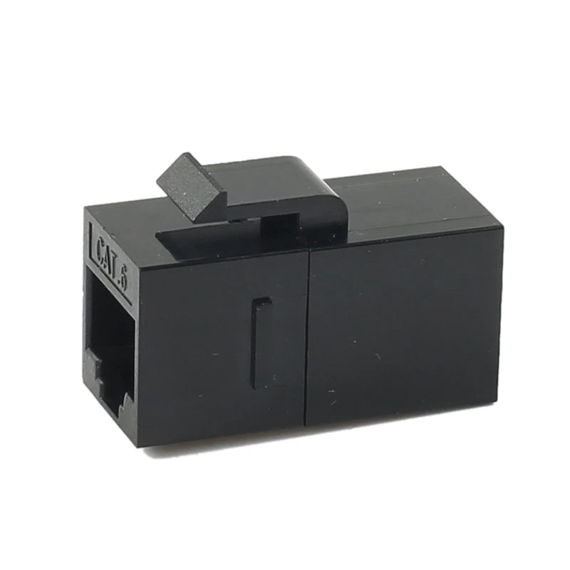 

Hot TTKK CAT6 Straight Through Module Shielded RJ45 Connector INFO Socket Ethernet Coupler Network Cable Adapter