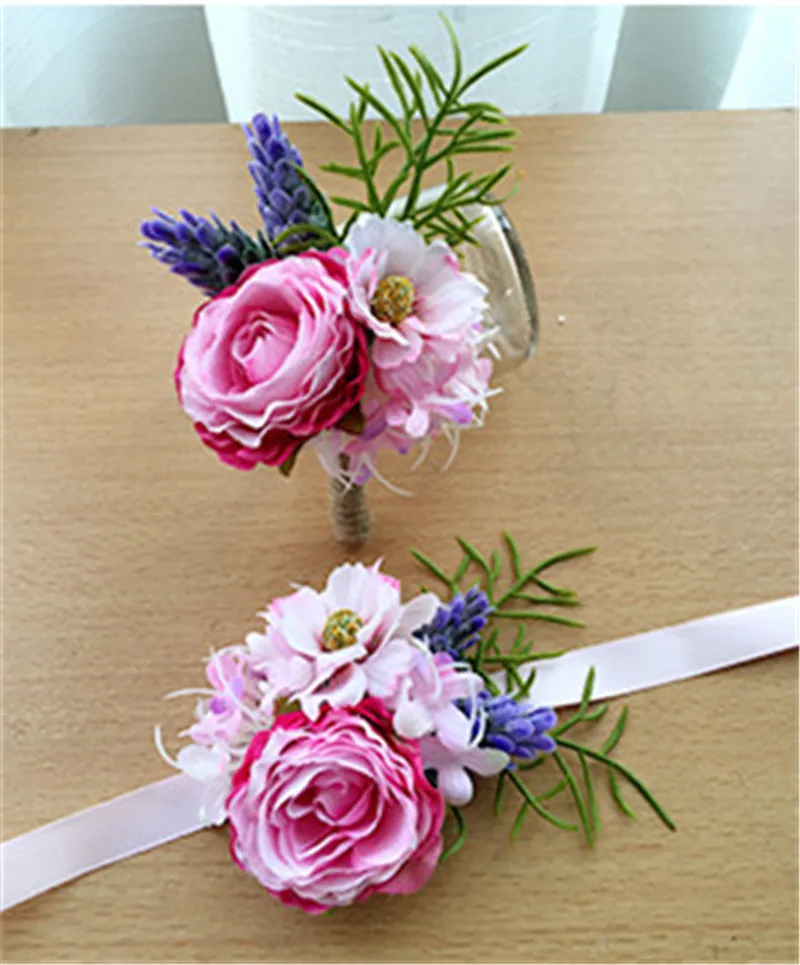 YO CHO мужские Искусственные Свадебные булавки для корсажа искусственные шелковые
