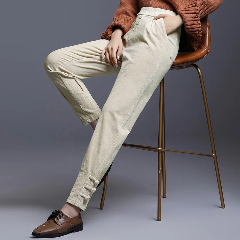

pants plus size Ankle-Length Pants Spring/Autumn Casual plus size clothes vintage streetwear pants women woman pants