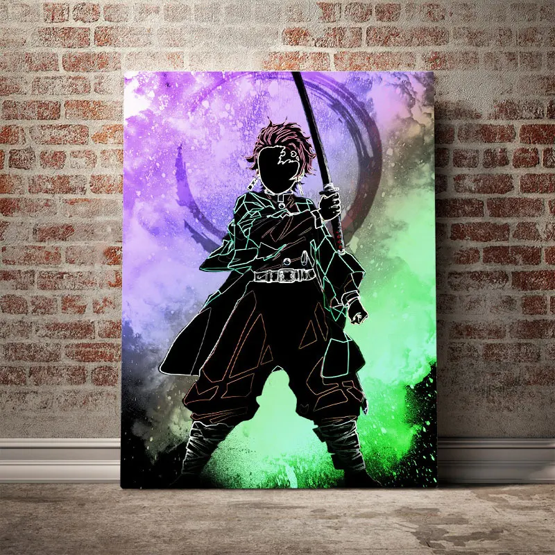 

Canvas HD Prints Demon Slayer Kimetsu No Yaiba Poster Wall Art Home Decoration Japan Anime Painting Modular Pictures Living Room