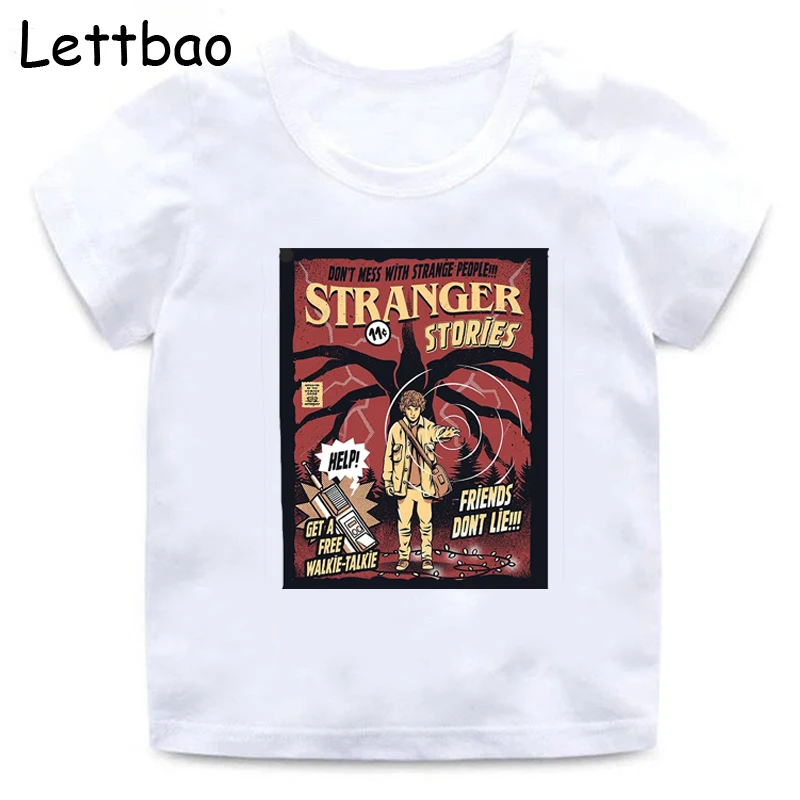 

Stranger Things season 3 Children T Shirt Kawaii Upside Down Eleven Fashion Harajuku Graphic Cartoon Kids Boys Girls T-shirt