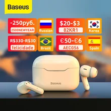 Baseus TWS ANC Wireless Bluetooth 5.1 Earphone S1/S1Pro Active Noise Cancelling Hi-Fi Headphones Touch Control Gaming Earbuds