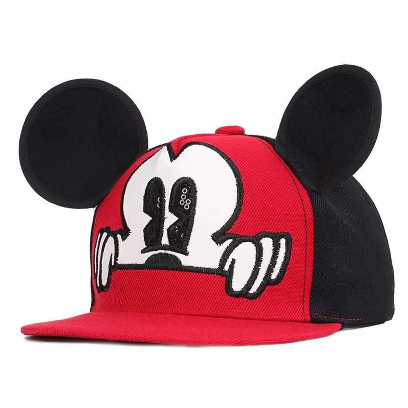 Модная шляпа для мальчиков и девочек с изображением Микки Минни повседневная