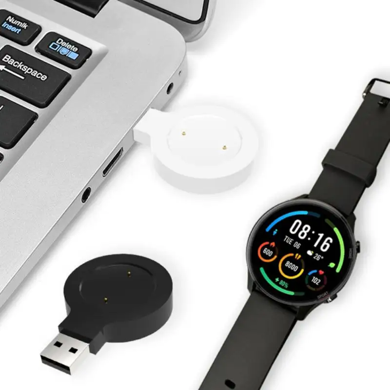 Портативный USB 5-1A зарядный кабель для смарт-часов Xiaomi Mi спортивное однотонное