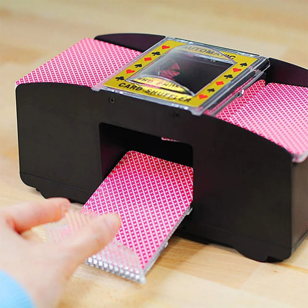 

Настольная игра покер Электрический автоматический покер Shuffler казино робот Shuffler черный