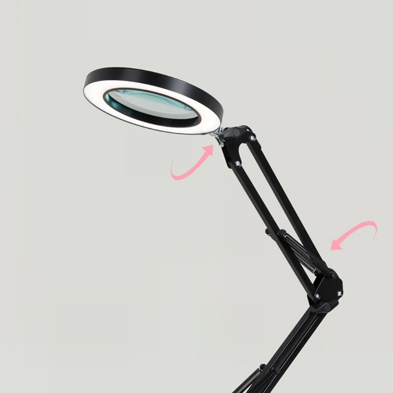 

NEW-5X Magnifying Glass Reading Lamp, Magnifying Glass, LED Reading Lamp, Foldable