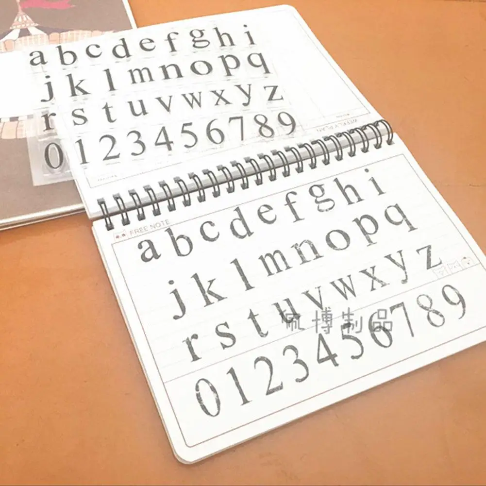 Прозрачные штампы с английскими буквами силиконовая прозрачная печать