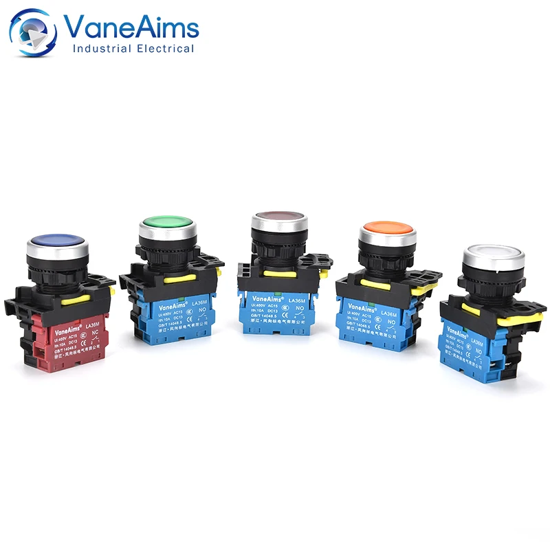 Быстродействующий кнопочный переключатель 22 мм простая установка с фиксацией