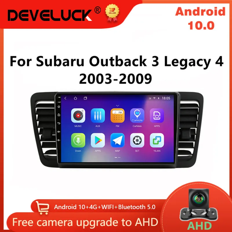 

Автомагнитола 2DIN на Android 10,0, мультимедийный видеоплеер для Subaru Outback 3 Legacy 4 2003-2009, GPS-навигатор для Carplay, DVD, головное устройство