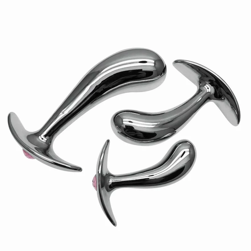 Анальная пробка из нержавеющей стали интимные игрушки для женщин Кристальный