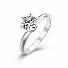 Женское Обручальное Кольцо BOEYCJR VVS1, элегантное обручальное кольцо из серебра 925 пробы с цветным муассанитом 1ct F, подарок