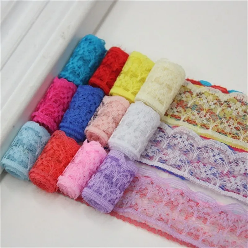 600 ярдов вышитая сетчатая тесьма различных цветов для рукоделия. 25