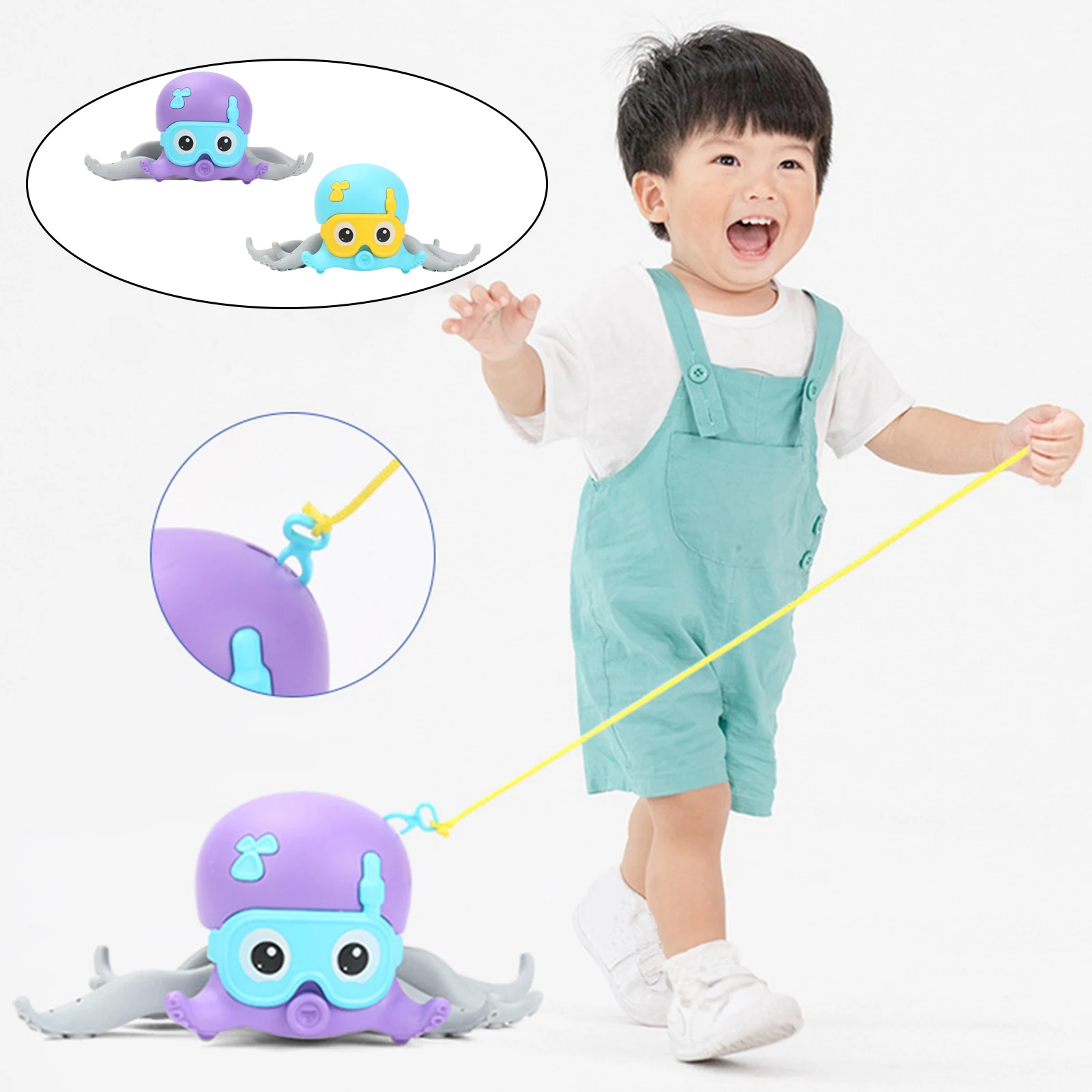 

Baby Bath Toys Cartoon Cute Octopus Bath Toy Toddler Kids Bath Toys Beach Toys Water Playing for Children Kids