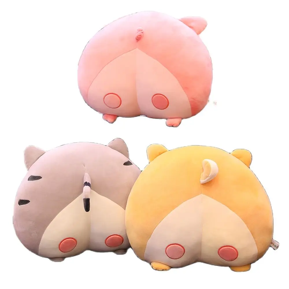 

Cute Shiba Inu Corgi pig butt pillow high quality animal cushion home sofa decoration super soft creative birthday gift for kids