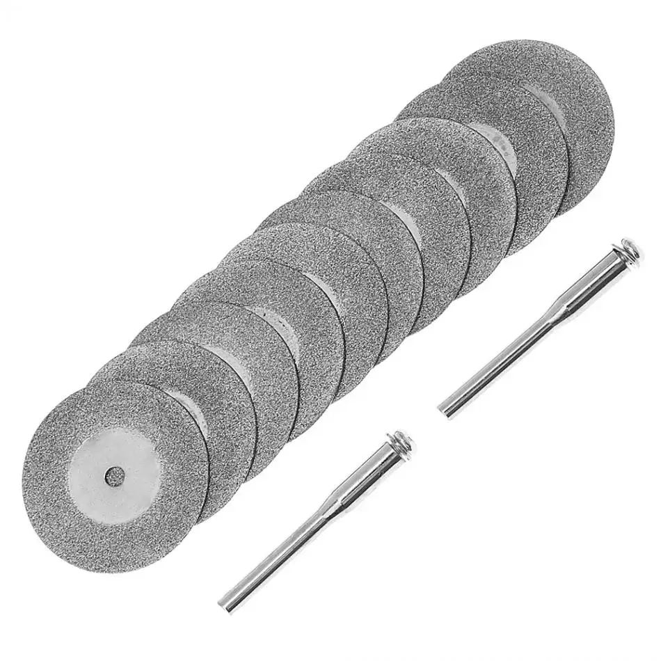 10 шт./лот 30 мм мини алмазные режущие диски с соединительным хвостовиком и сумкой