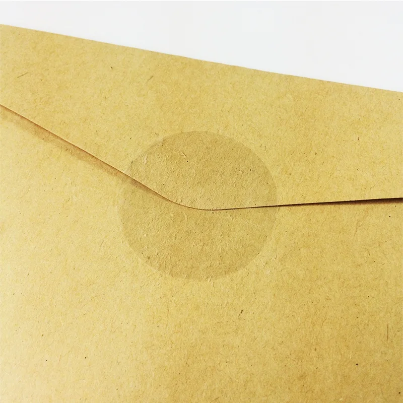 240 шт./лот прозрачные круглые пустые наклейки DIY этикетки подарки самоклеящиеся