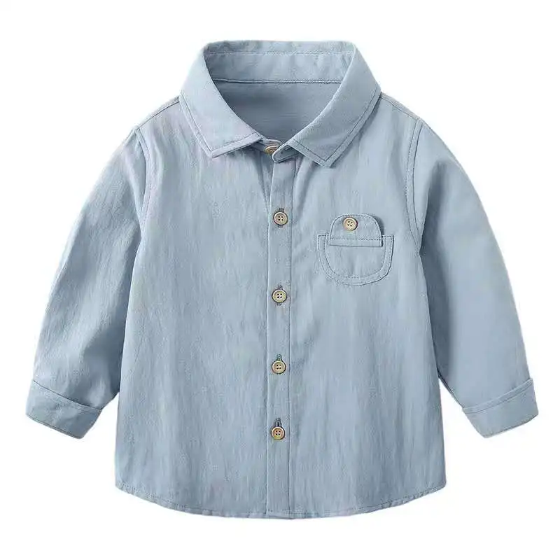 

Children's shirt 0-7 years old baby boys long-sleeved autumn spring and autumn new baby shirt cotton boys and girls jacket coat