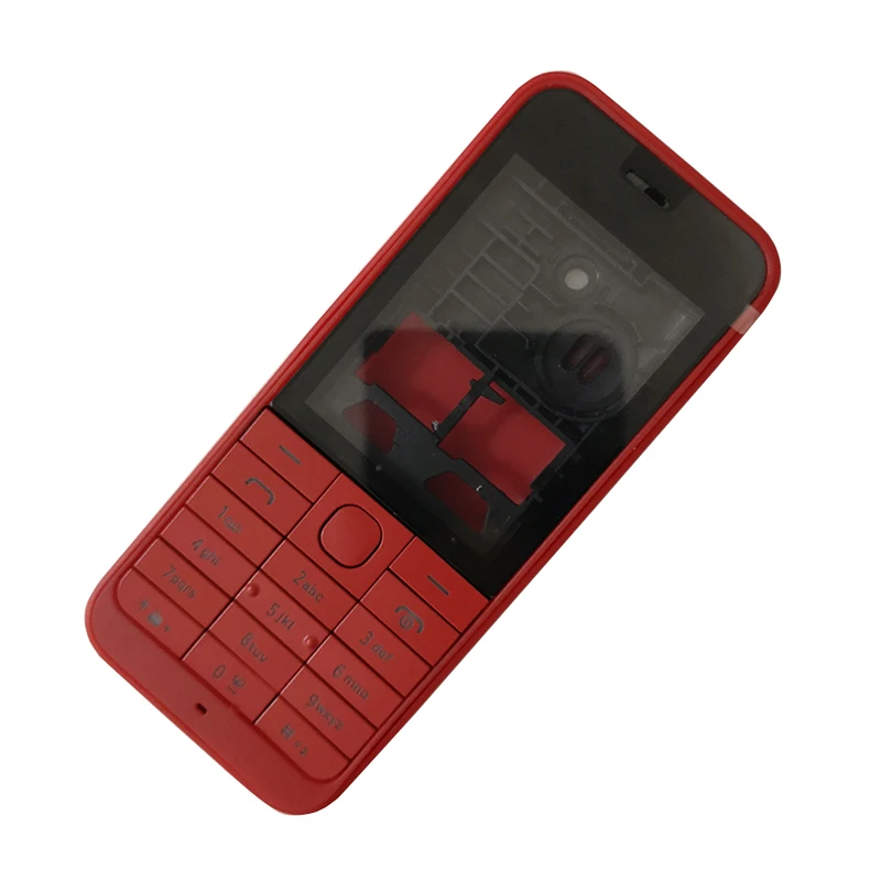 Пластиковый полный корпус для Nokia 220 передняя рамка+ средняя рамка+ задняя крышка+ клавиатура с логотипом