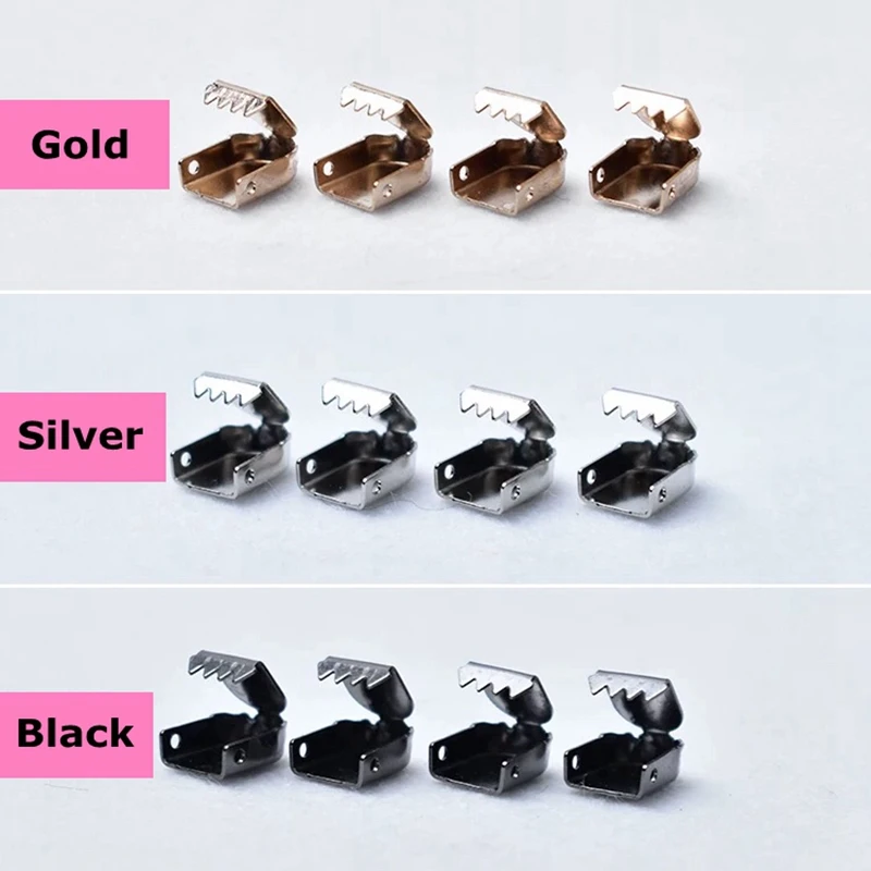 4pcs /1 set of Metal Shoelaces Tips Head No Tie Shoelaces Metal Lace Lock DIY Sneaker Kits Silver Gold Black Metal lace buckle