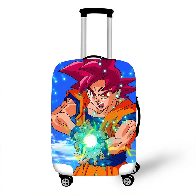 ELVISWORDS Dragon Ball Z чехол для чемодана с принтом для путешествий чемодан протектор для мальчиков девочек тележка прочный защитный чехол - Цвет: Многоцветный