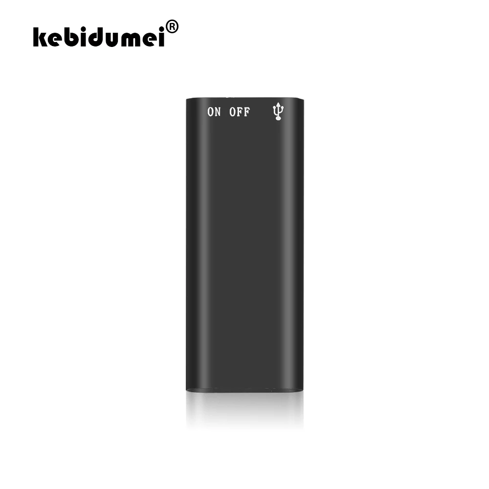 

kebidumei 8G Mini Digital Audio Voice Recorder Dictaphone Stereo MP3 Music Player 3 in 1 8GB Memory Storage USB Flash Disk Drive