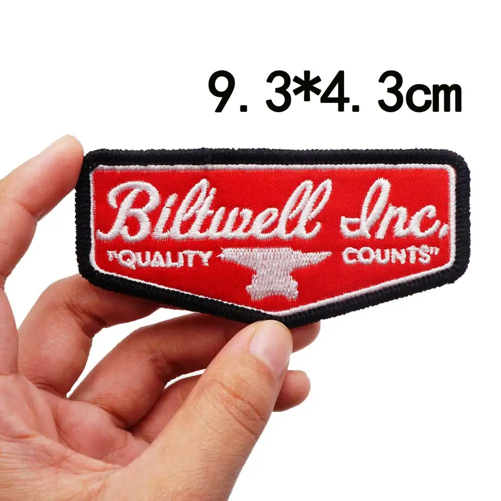 

BILTWELL INC Embroidered Patch with hook backing
