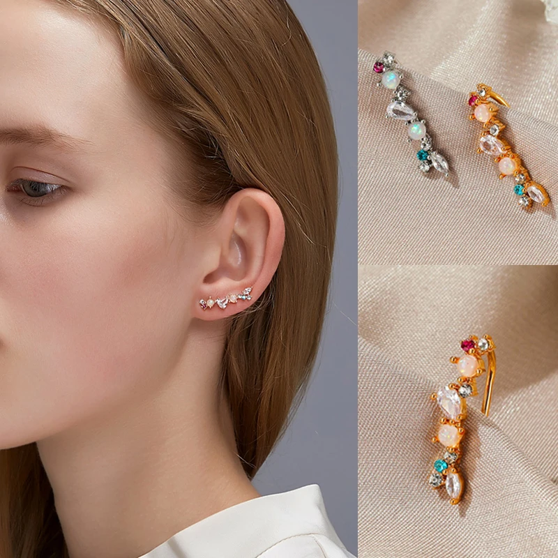 1 шт. серьги клипсы хрустальные стразы запонки гвоздики Женские Ювелирные