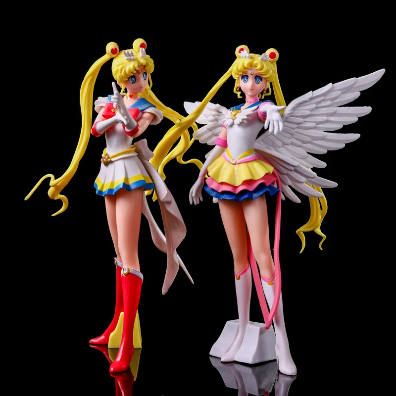 

Anime 23cm Tsukino Usagi Glitter Glamours PVC Anime Dolls Collectible Model Toy birthday present